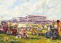 John Sutton British b 1935 A Day at Races  Epsom 1930