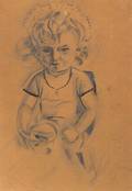 William Zorach LithuanianAmerican 18871966 Drawing of Dahlov