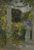 Abbott Fuller Graves American 18591936 Under the Shade of the Arbor
