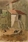 James Wells Champney American 18431903 The Poultry Yard