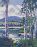Anne Cary Bradley American 18841956 Birches by the River