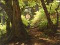 Joseph Farquharson Scottish 18461935 Figure on a Woodland Path