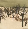 Valrius de Saedeleer Belgian 18671942 Landscape in Winter