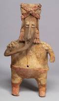 PreColumbian Painted Pottery Figure