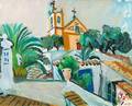 Jason Berger American b 1924 Ferragudo  The Church