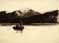 Norman Wilkinson British 18781934 Lot of Two Prints Fishing from a Rowboat