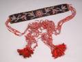 Rare Southeast Beaded Cloth Sash