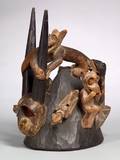 West African Carved Wood Headdress