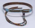 Northern Plains Beaded and Tacked Commercial Leather Belt