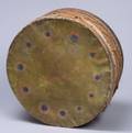 Plains Painted Wood and Hide Drum