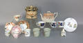 Misc group of porcelain to include Gaudy Welsh