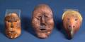 Three Inuit Carved Wood Masks
