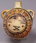 Southwest Polychrome Pottery Canteen