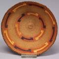 Northwest Coast Polychrome Twined Tray