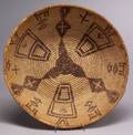 Southwest Pictorial Coiled Basketry Bowl