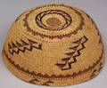 Northern California Polychrome Twined Basketry Hat