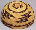 Northern California Polychrome Twined Basketry Hat