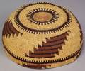 Northern California Polychrome Twined Basketry Hat