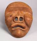 Inuit Carved Wood Mask
