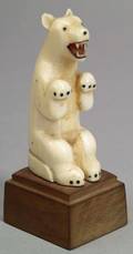 Inuit Carved Ivory Bear