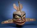 Northwest Coast Polychrome Carved Wood Mask