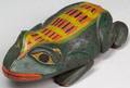 Northwest Coast Polychrome Carved Wood Frog