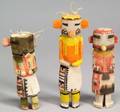 Three Southwest Polychrome Carved Katcina Dolls