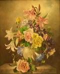 Framed Oil Floral Still Life