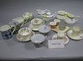 Thirtynine Assorted Wedgwood Ceramic Cups Saucers Mugs Creamers Sugars Etc