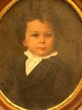 Framed Oil Portrait of a Young Boy