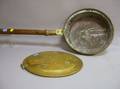 Brass and Turned MapleHandled Bedwarmer