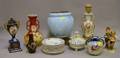 Thirteen Assorted Ceramic and Glass Table Items