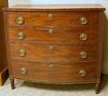 Federal Mahogany Veneer Bowfront FourDrawer Chest