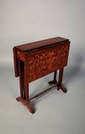 Small marquetry inlay handkerchief table
