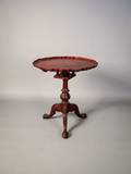 Reproduction Chippendale style tilt top table