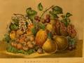 Framed Currier  Ives Print Summer Fruits