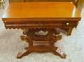 Empire Gothicstyle Mahogany and Mahogany Veneer Game Table