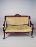 Victorian mahogany love seat