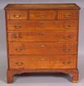 Chippendale Tiger Maple and Maple Chest of Drawers