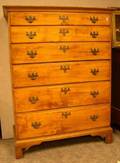 Chippendale Birch Tall Chest