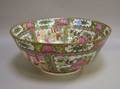 Modern Chinese Export Porcelain Rose Medallion Punch Bowl
