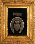 Framed horseshoe worn by Maud S dated 1881