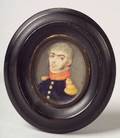 American School 19th Century Miniature Portrait of a Military Officer