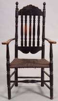 Painted Bannisterback Armchair
