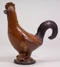 Redware Rooster Figure