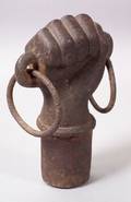 Cast Iron Fist Hitching Post Finial