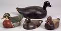 Four Carved and Painted Wooden Duck Decoys
