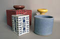 Four Chinese porcelain brush pots