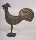 Primitive Molded Sheet Copper Rooster Weathervane