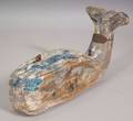 Carved and Painted Wooden Whale Figural Trade Sign